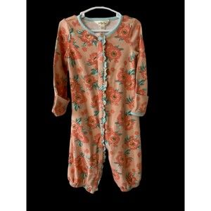 Matilda Jane   Girl's  Sleeper - Convertible - Sack  orange/aqua    size 12-18m